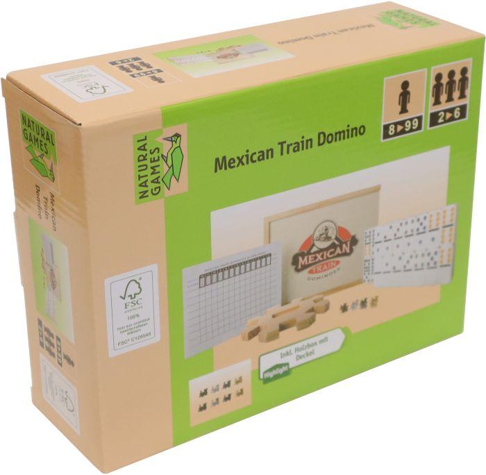 Actual product image Natural games Mexican Train Domino, 66 pieces (German)