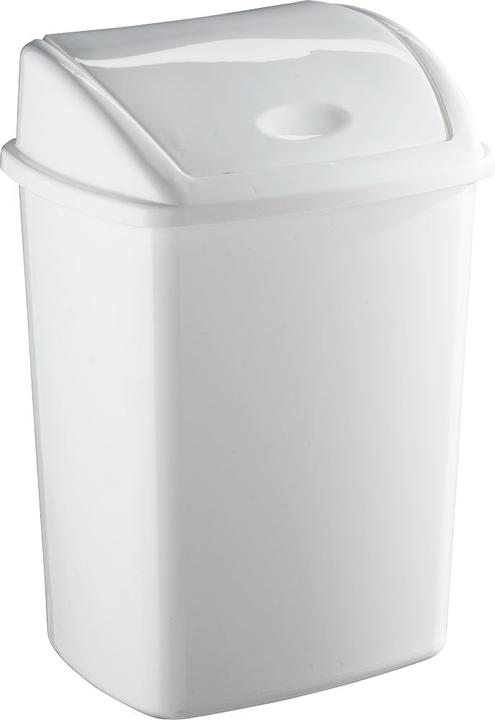 Produktbild Vepa Bins Abfallbehälter mit Schwingdeckel, aus Kunststoff, Inhalt 50 l, grau/schwarz (50 l)