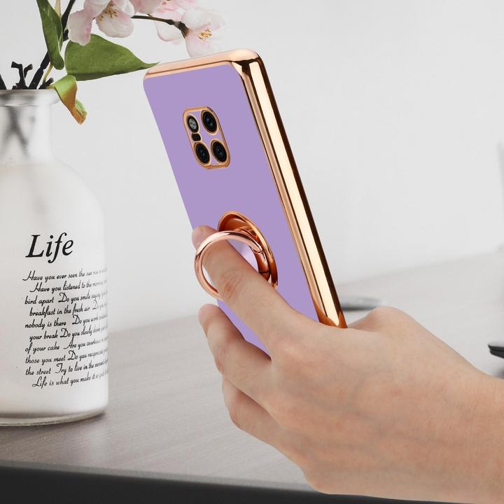 Actual product image Cadorabo Case for Huawei MATE 20 PRO in TPU with camera protection and ring LM089 Style (Mate 20 Pro)