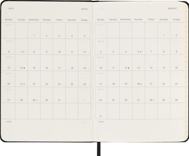 Immagine prodotto Moleskine Agende scolastiche Hard Cover Weekly Notebook (9 x 14 cm, Inglese)