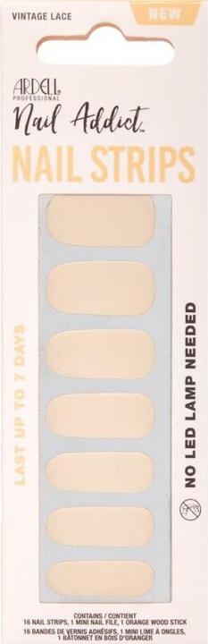 Ardell Nail Addict Nail Strips Vintage Lace 16 Stk (Kunstnägel, Vintage Lace)