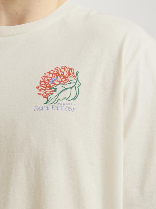 Produktbild Jack & Jones Jorfloral Tee Ss Crew Neck Ft Styd Pls (8XL)
