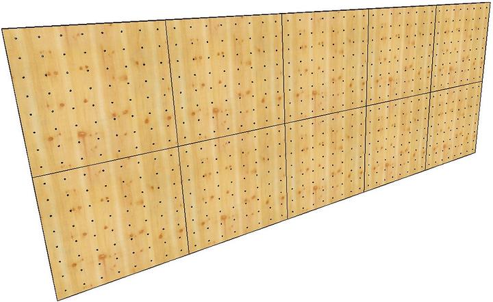 Produktbild Sport-Thieme Boulderwand-Bausatz Indoor Natur Pur, Höhe 2,48 m