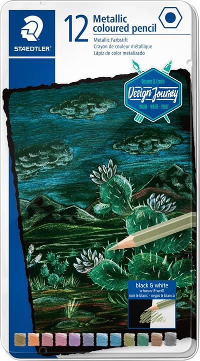 Produktbild Staedtler Metallic-Buntstift Design Journey, 12er Metalletui (Mehrfarbig, 12 x)