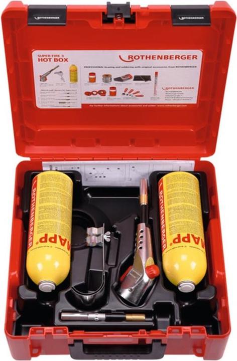 Image du produit Rothenberger Hartlötgarniture Super Fire 3 Hotboxincl. cartouches de gaz