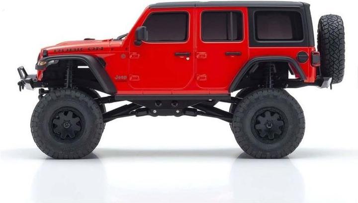 Image du produit Kyosho Scale Crawler Mini-Z Jeep Wrangler Rubicon, Rouge 1:24, ARTR (RTR Prêt à fonctionner)