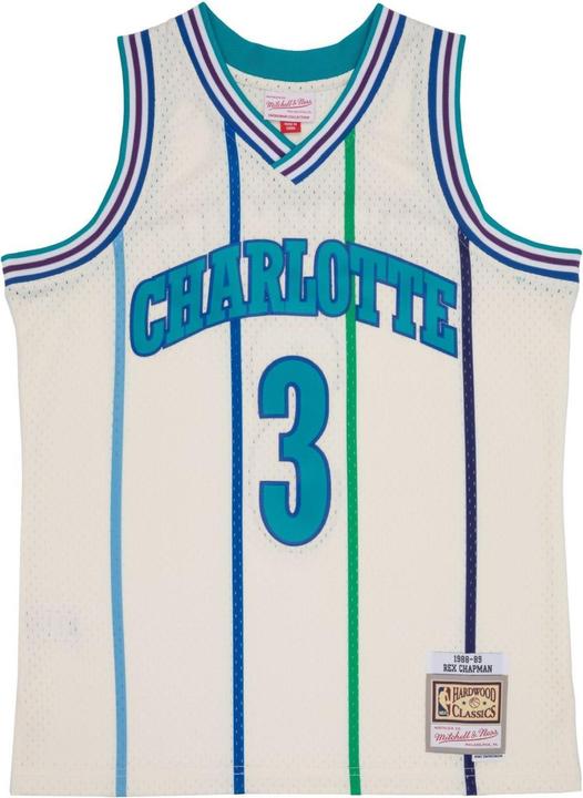 Mitchell & Ness Swingman Jersey Charlotte Hornets OFF-WHITE Rex Chapman - XL (XL)