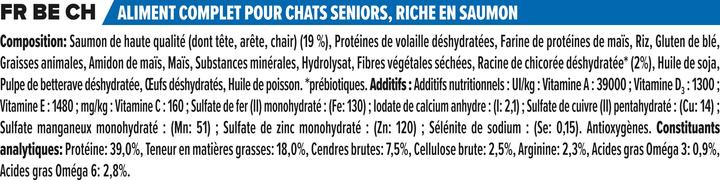 Nährwerte und Zutaten Pro Plan Senior 7+ mit Lachs (Senior, 1 Stk., 3070 g)