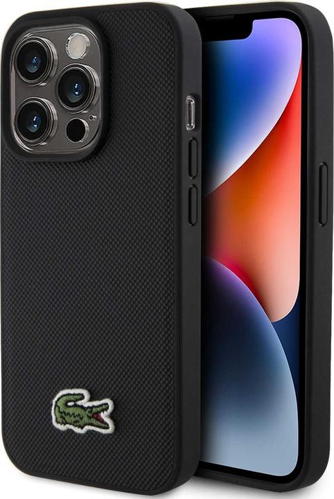 Produktbild Lacoste LCHMP15LPVCK iPhone 15 Pro 6.1" czarny/black hardcase Iconic Petit Pique MagSafe (Apple iPhone 15 Pro)