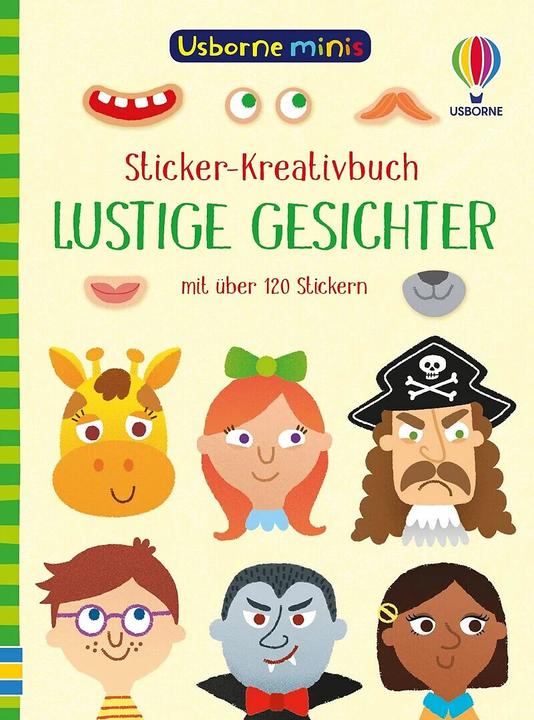 Actual product image Usborne Minis - Sticker creative book: Funny faces