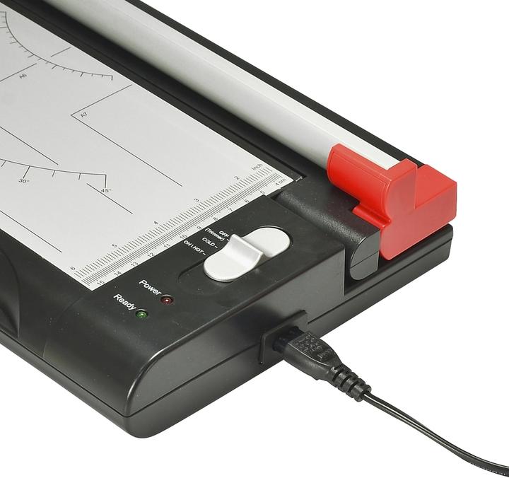 Produktbild Ecobra Sicherheits-Rollenschneidemaschine DIN A4 + Laminiergerät 2 in 1 Ausführung: Rollenschneider + Lamin (A4)