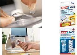 Produktbild tesa TACK doppelseitige Klebebads, transparente Klebestreifen