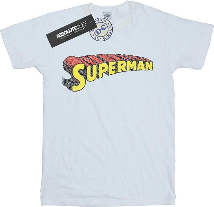 Superman Telescopic Crackle Logo TShirt (M)