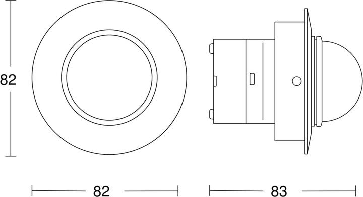 Actual product image Steinel Recessed ceiling sensor IS D 360 white (8 m)