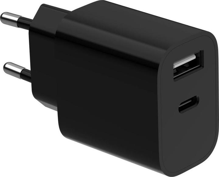 Gembird Chargeur secteur - 1x USB-C + 1x USB-A 12W (Noir) (12 W)