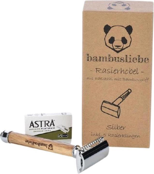 Bambusliebe Rasierhobel Silber