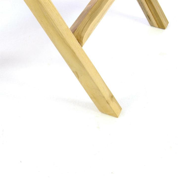 Actual product image VCM Gartentisch Balkontisch Klapptisch hochwertig Teak Holz natur Ø80cm (80 cm)