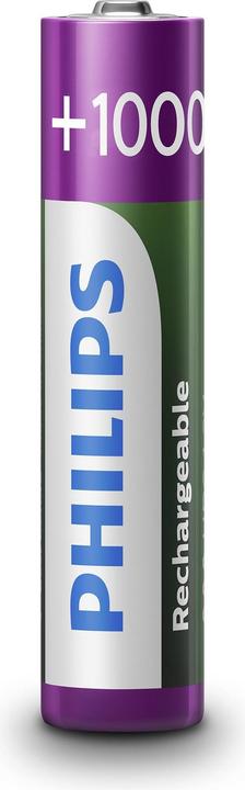 Actual product image Philips Rechargeable (4 pcs., AAA, 1000 mAh)