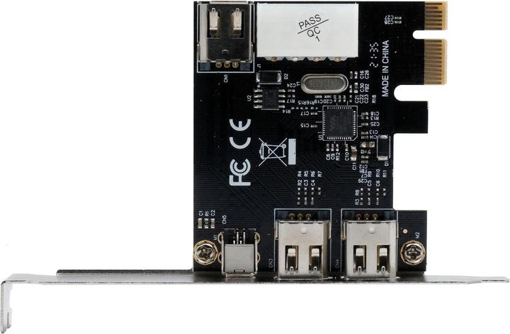 Immagine prodotto Exsys GmbH Scheda PCI-Express FireWire 1394a con 3+1 porte (via)