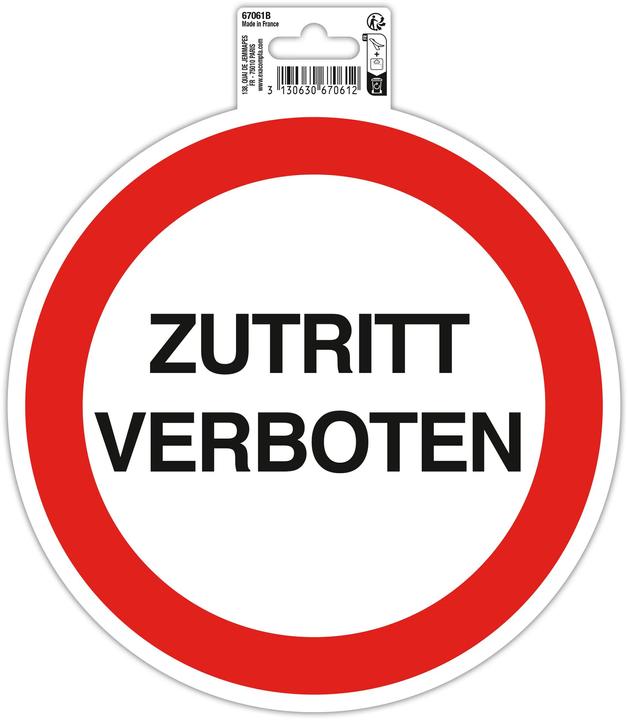 Produktbild Exacompta Schild "Zutritt verboten"