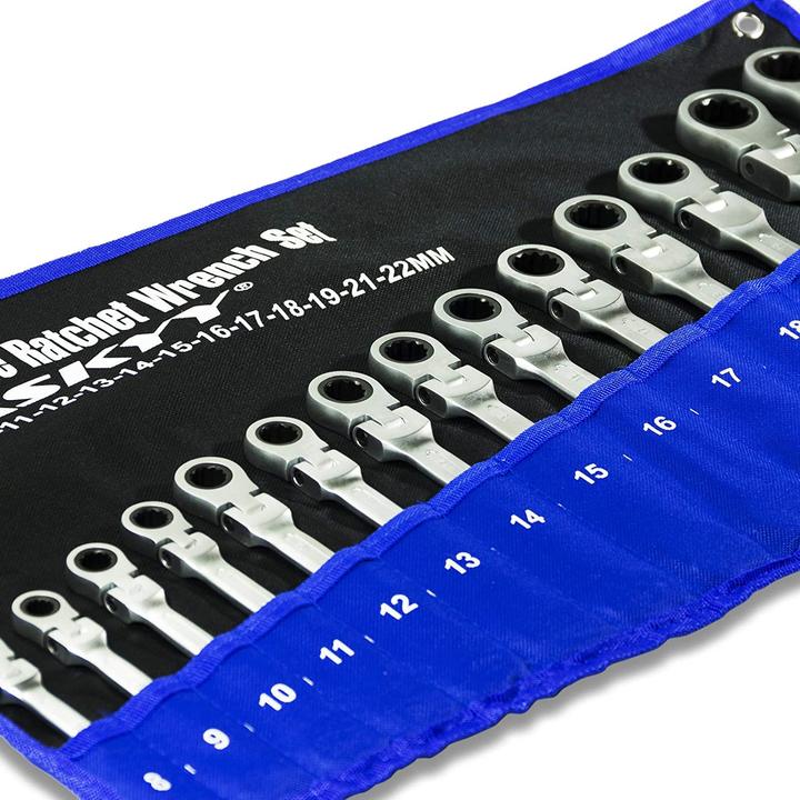 Produktbild Haskyy Gelenk-Ratschenschlüssel 14-Tlg Set