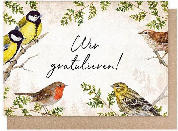 Produktbild Doppelkarte. Wir gratulieren