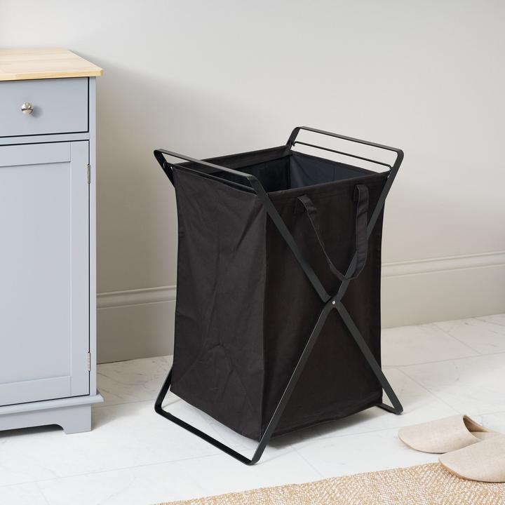 Actual product image Yamazaki Wäschekorb mit herausnehmbarer Tasche TOWER (45 l)