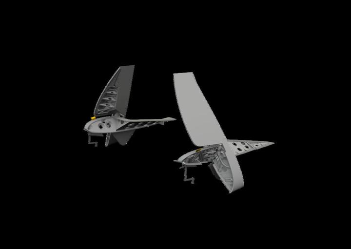 Actual product image Eduard FM-1 folding wings PRINT 1/48