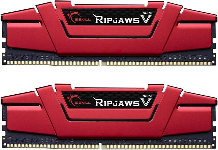 Actual product image G.Skill Atmintis Ripjaws V, DDR4, 32 GB, 2400 MHz, CL15 (F4-2400C15D-32GVR) (2 x 16GB, 2400 MHz, DDR4-RAM, DIMM)