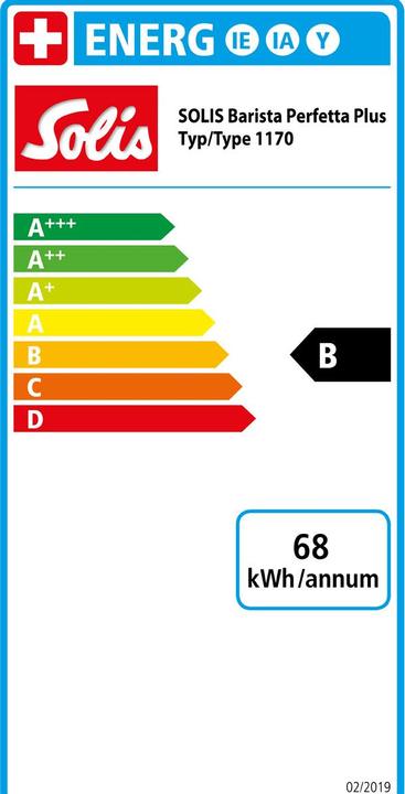 Label énergétique Solis Barista Perfetta Plus V2