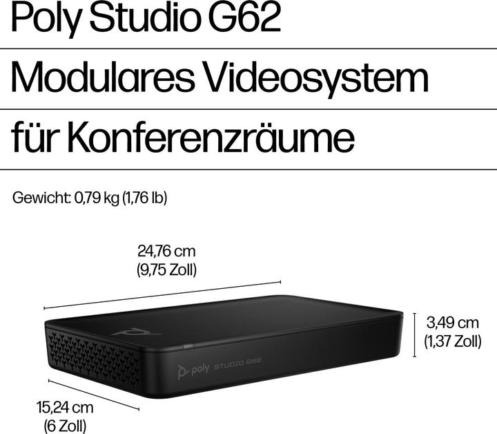 Image du produit HP Poly Studio G62 PoE+Adpt GSA/TAA