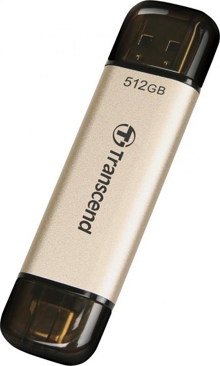 Immagine prodotto Transcend JetFlash 930C chiavetta USB da 512 GB USB Type-A / USB Type-C 3.2 Gen 1 (3.1 Gen 1) Oro (512 GB, USB-A, USB-C)