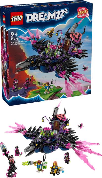 Produktbild LEGO Der Mitternachtsrabe der Nimmerhexe (71478, LEGO Dreamzzz)