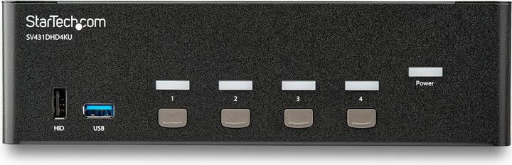 Actual product image StarTech KVM Switch HDMI 4 Port - 4K 30 Hz - KVM Extender for HDMI - KVM HDMI Switcher
