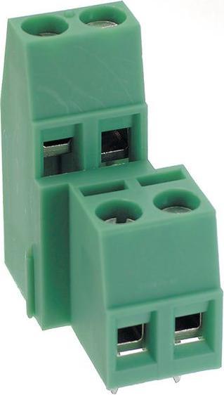 Actual product image Phoenix Contact 3 way std 2 stack terminal,5.08mm pitch