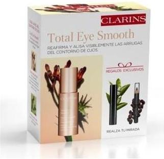 Image du produit Clarins Total Eye Smooth 15ml + Mascara Supra Lift & Curl 3ml + Mini Crayon 01 (Set)