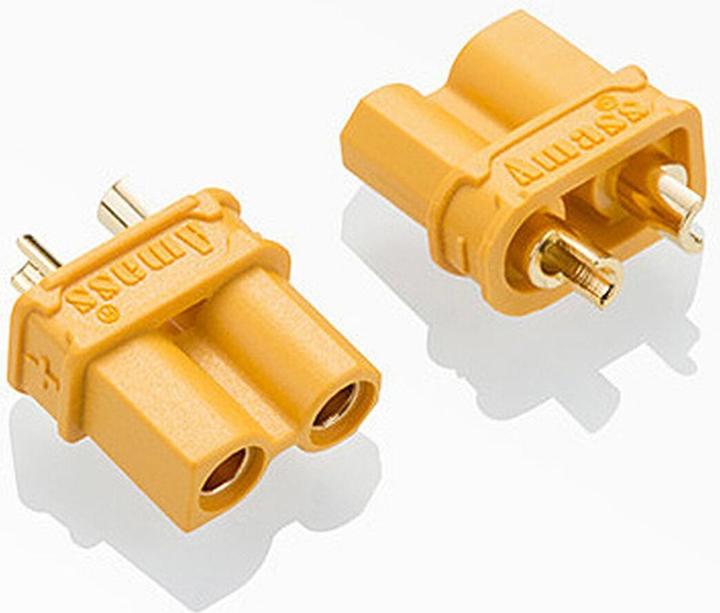 Actual product image Jamara High-current plug/socket XT30 gold-plated Grip 1 pair