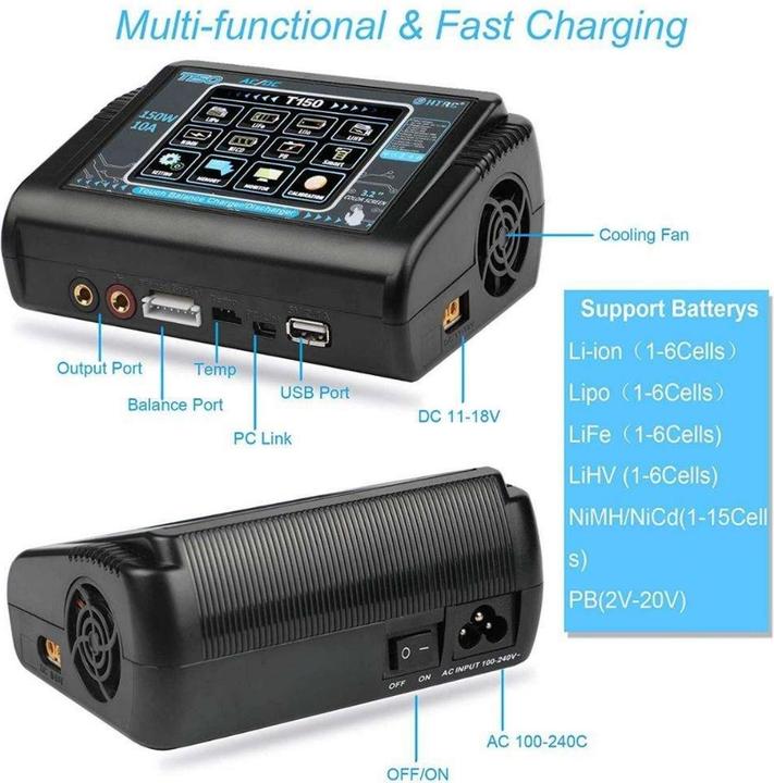 Image du produit HTRC Chargeur Touch T150 150W (10A)