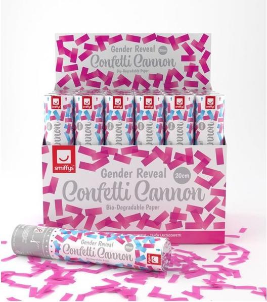 Smiffys Gender Reveal - Confetti Shooter: Pink