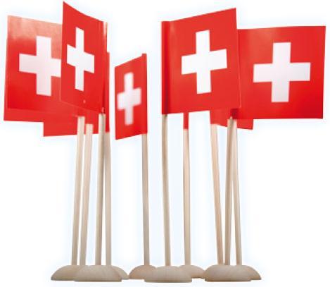 Image du produit Weco Drapeaux de table suisses