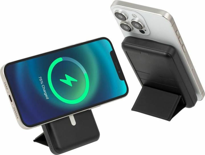 Produktbild Rivacase VA2604 Wireless Powerbank Magsafe Qi 15W, Externer Akku mit QC/PD 20W 10000 mAh Schnelladef (10000 mAh, 20 W, 18.50 Wh)
