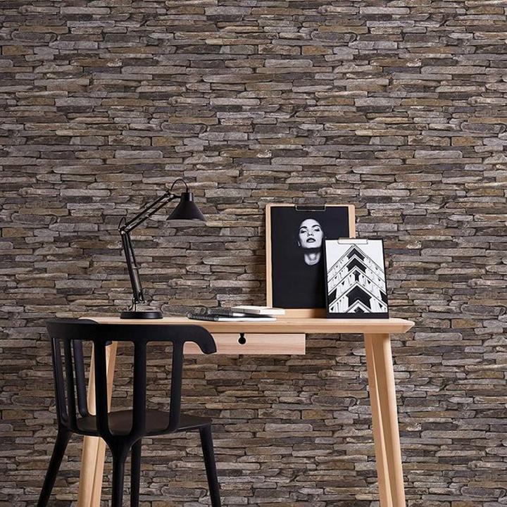 Image du produit AS Creation papier peint structuré Natural effet ardoise