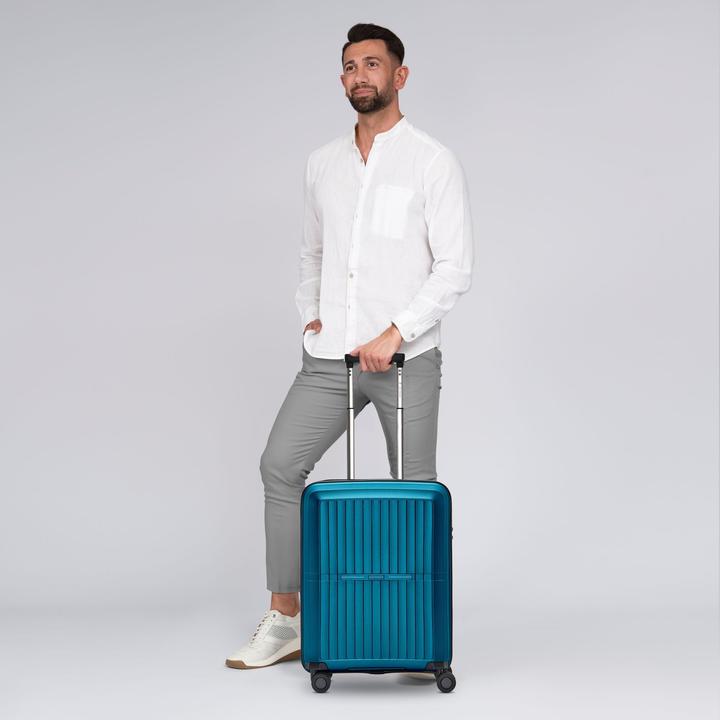 Immagine prodotto Pactastic Collection 01 Carrello cabina a 4 ruote da 55 cm con piega a espansione (42 l, Bagaglio a mano (fino a 50 litri))
