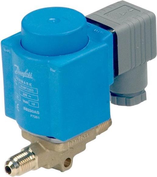 Danfoss EVR 3 Flare, 1/4 - Magnetventil, Flare, 1/4", NC, 0,270 m3/h