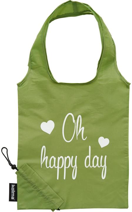 Image du produit Kolma Einkaufstasche RPET "Oh happy day" olivgrün