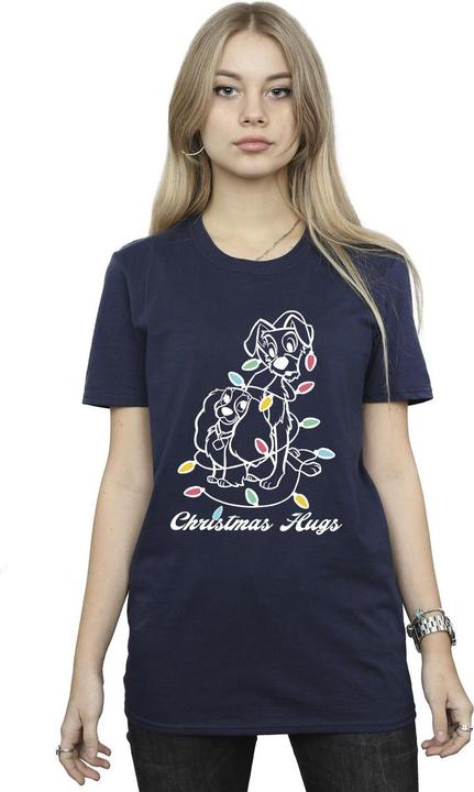Disney Lady And The Trump Christmas Hugs TShirt (S)