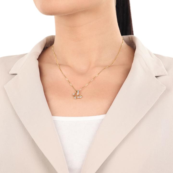 Immagine prodotto Amor Ciondolo da donna, oro 375, zirconi sintetici. | Farfalla (Oro 375, 9 ct)