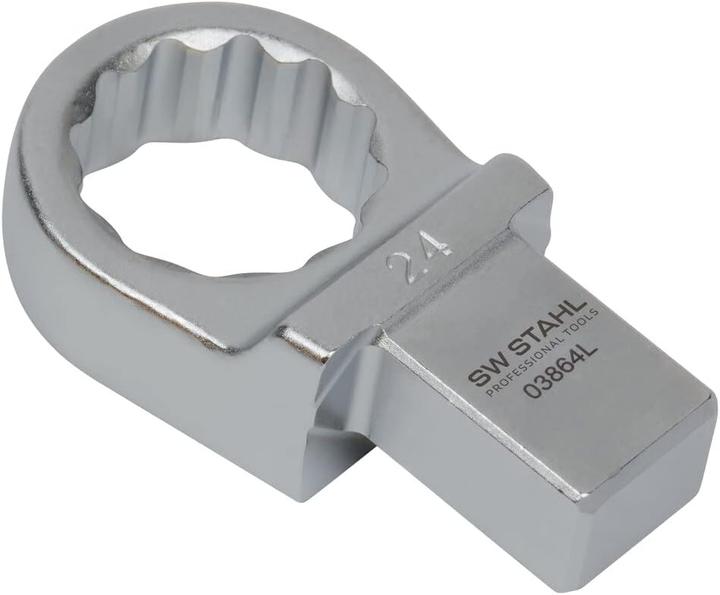 Produktbild SW-Stahl 03864L Einsteck-Ringschlüssel 24 mm I Einsteckvierkant 14 x 18 mm I Einsteckringschlüssel S