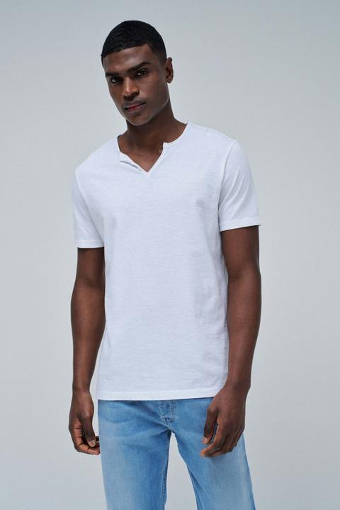 Salsa Jeans T-Shirt Vneck Basic T-Shirt Slim Fit