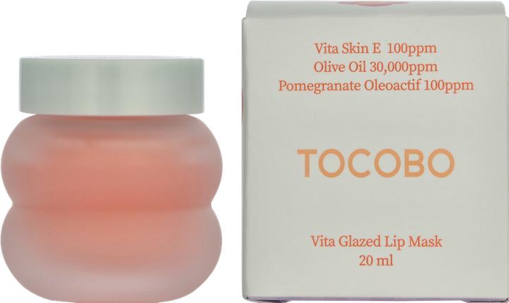 Actual product image Tocobo Vita Glazed Lip Mask 20ml Moisturizing Night Lip Care (Balm, 20 ml)